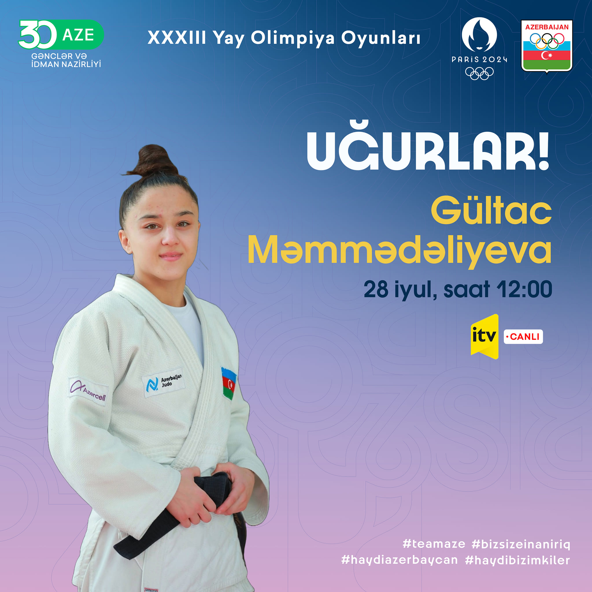 Bu gün daha üç idmançımız Paris-2024-də mübarizəyə başlayır