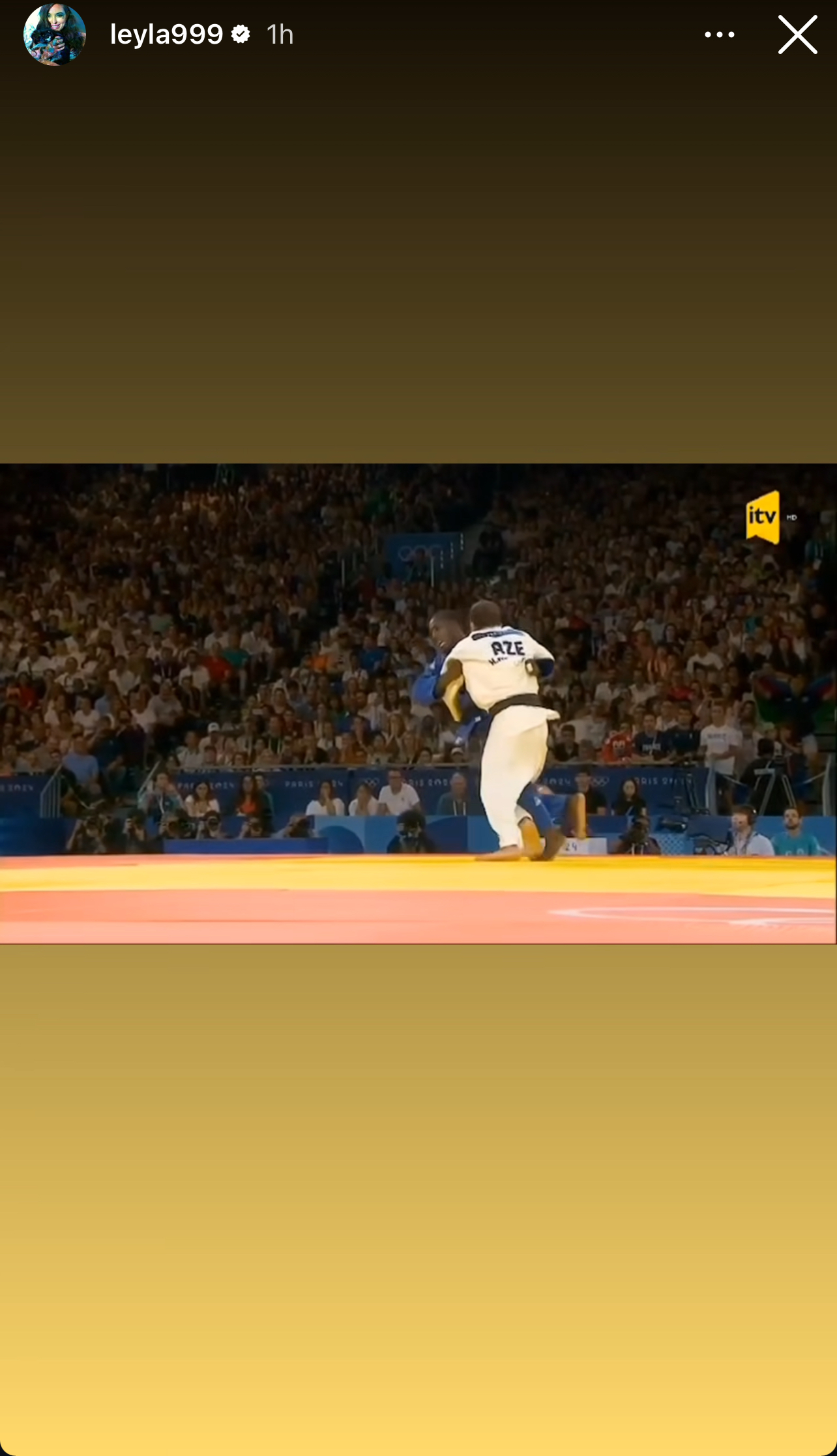 Leyla Əliyeva Hidayət Heydərovun Olimpiya çempionu olması ilə bağlı paylaşım edib