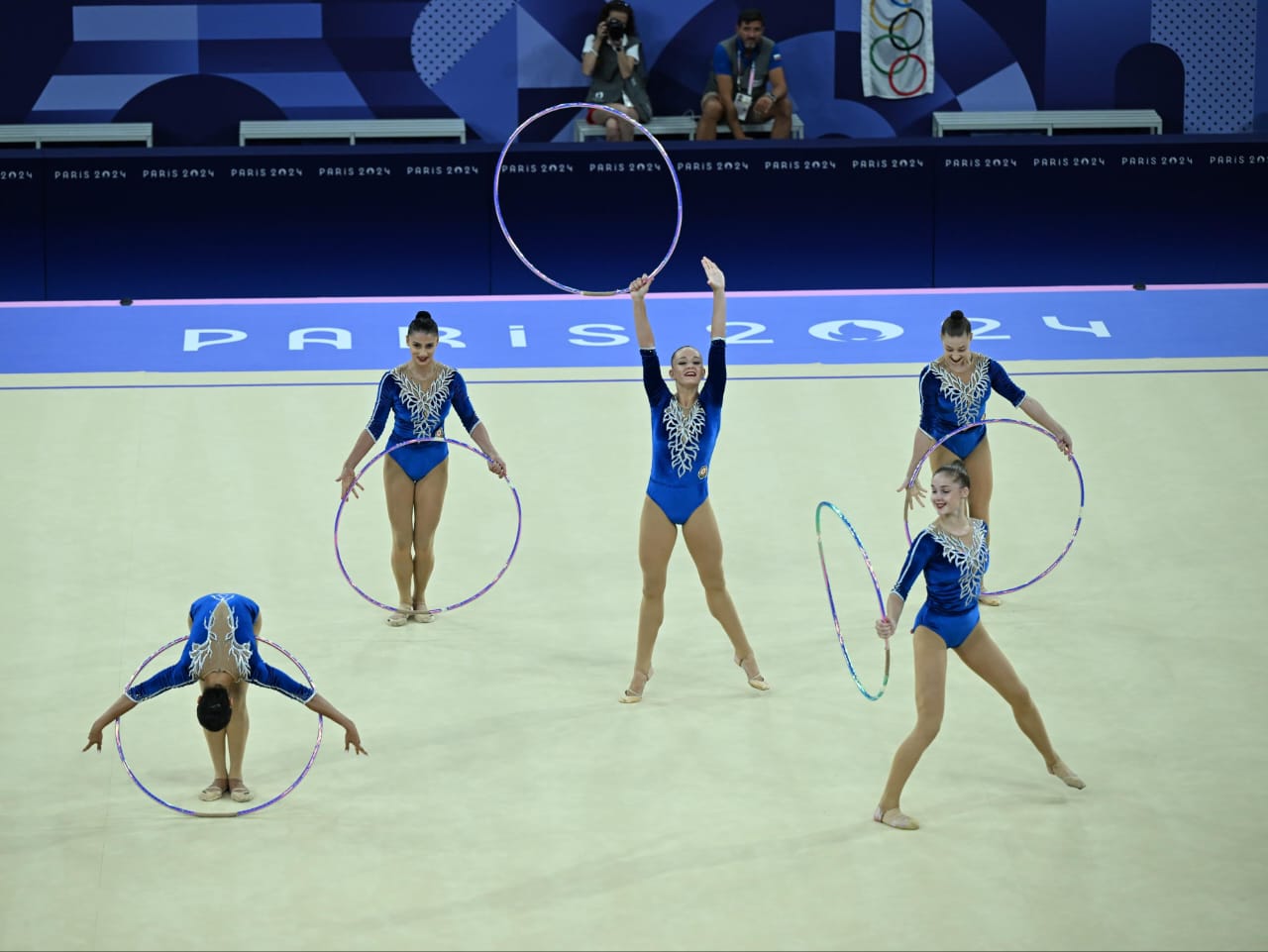 Paris-2024: Bədii gimnastika üzrə qrup hərəkətləri komandamız final mərhələsində ilk çıxışını başa vurdu