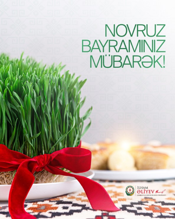 Prezident İlham Əliyev Novruz bayramı münasibətilə Azərbaycan xalqını təbrik edib
