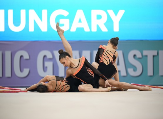 Bədii gimnastika üzrə qrup hərəkətləri komandamız beynəlxalq yarışda ikinci oldu&nbsp;