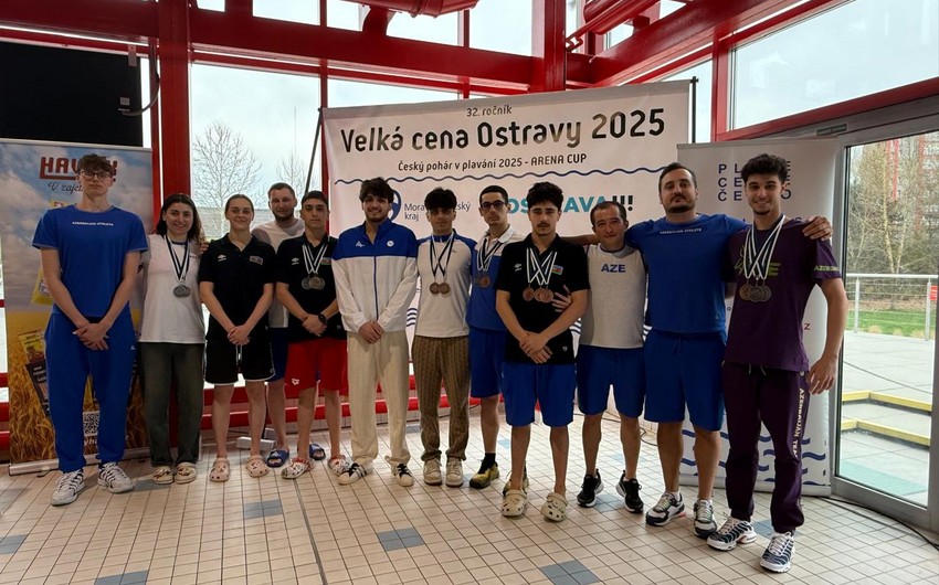 Üzgüçülərimiz Çexiyada 17 medal qazandılar&nbsp;
