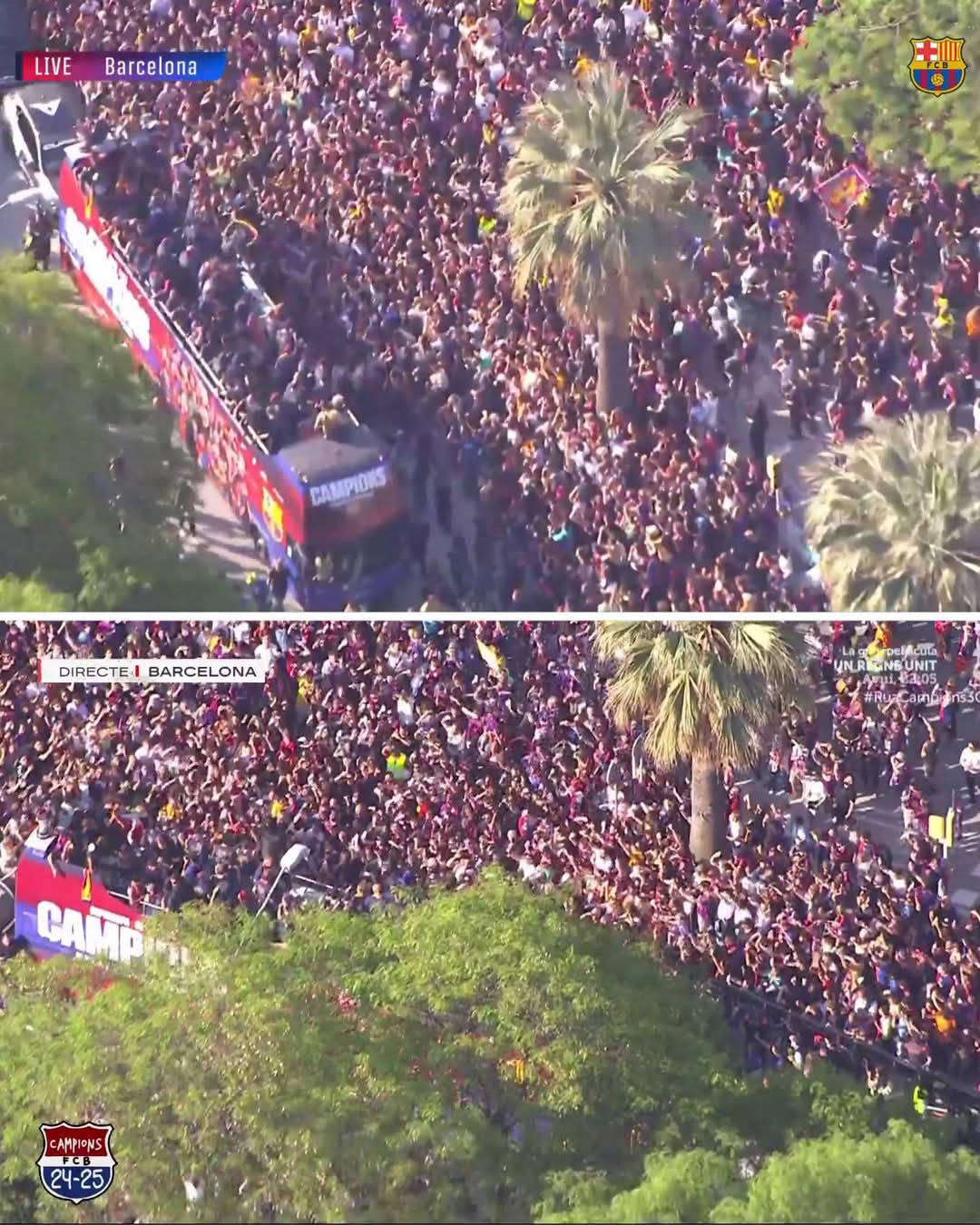 Barselonada çempionluq paradı keçirilir - FOTO