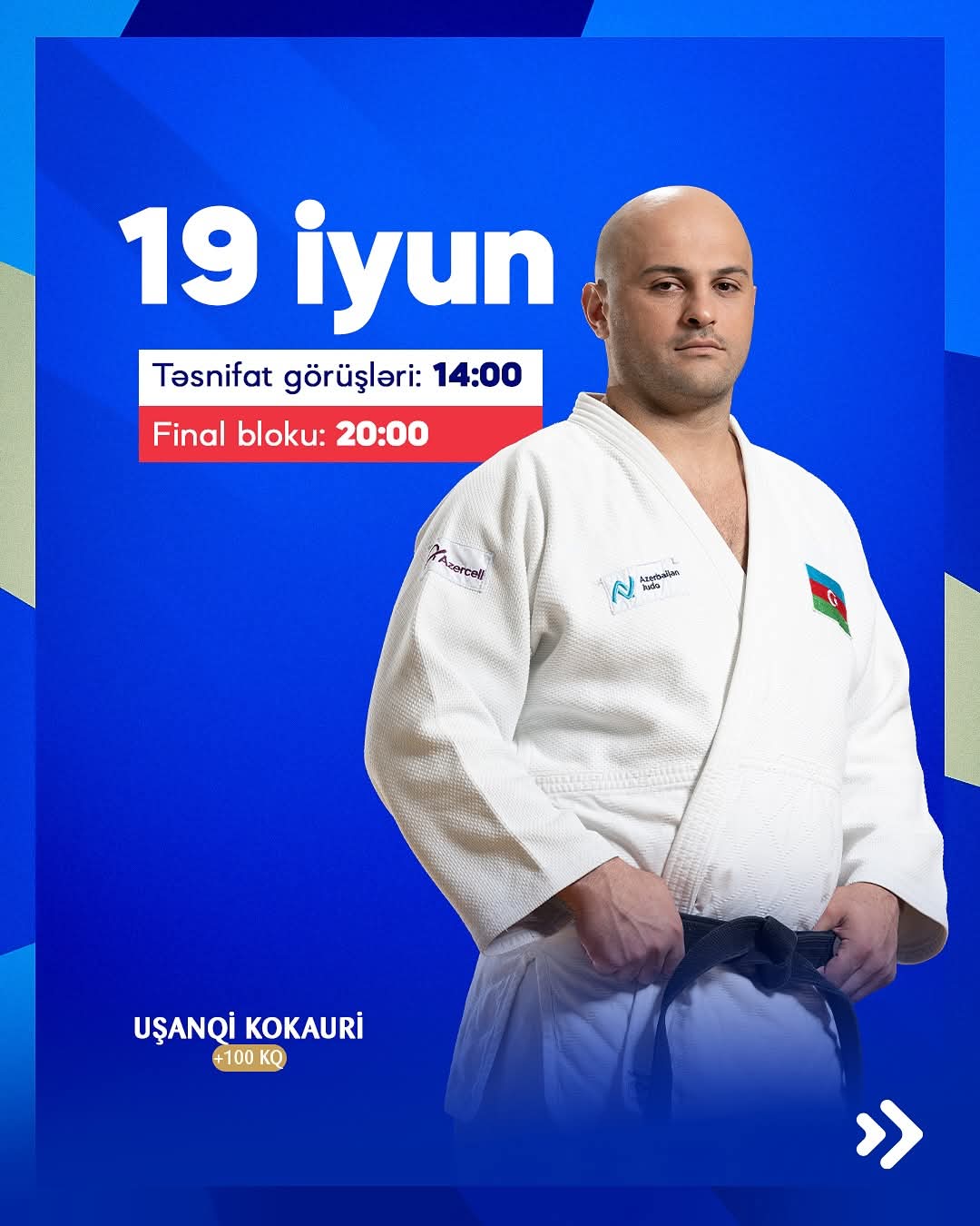 Dünya çempionatı: bu gün son cüdoçumuz fərdi yarışlarda mübarizəyə başlayır