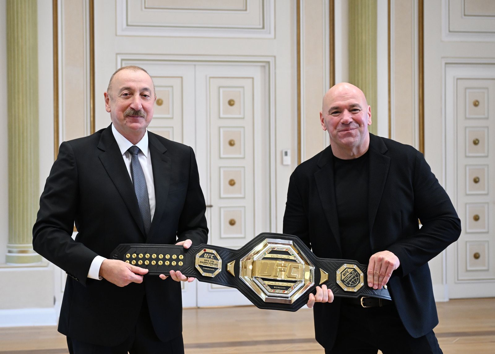 Prezident İlham Əliyev UFC-nin prezidentini qəbul edib