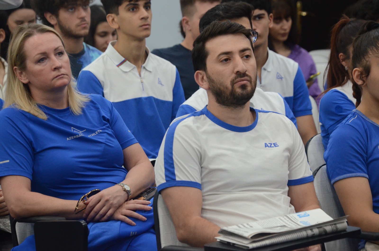 MOK-da XVIII Avropa Gənclər Olimpiya Festivalında ölkəmizi təmsil edəcək komandamızla görüş olub - FOTO