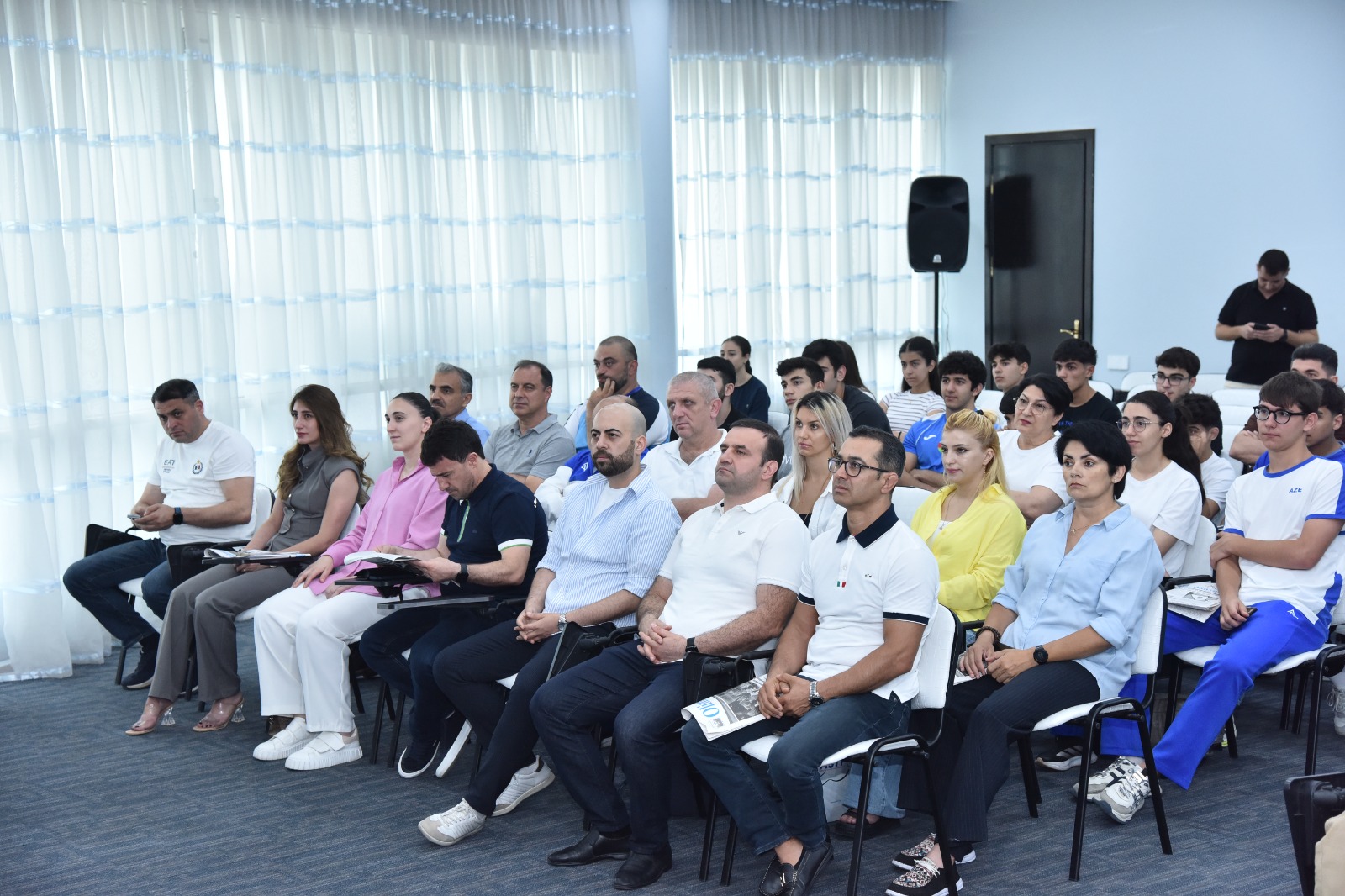 MOK-da XVIII Avropa Gənclər Olimpiya Festivalında ölkəmizi təmsil edəcək komandamızla görüş olub - FOTO