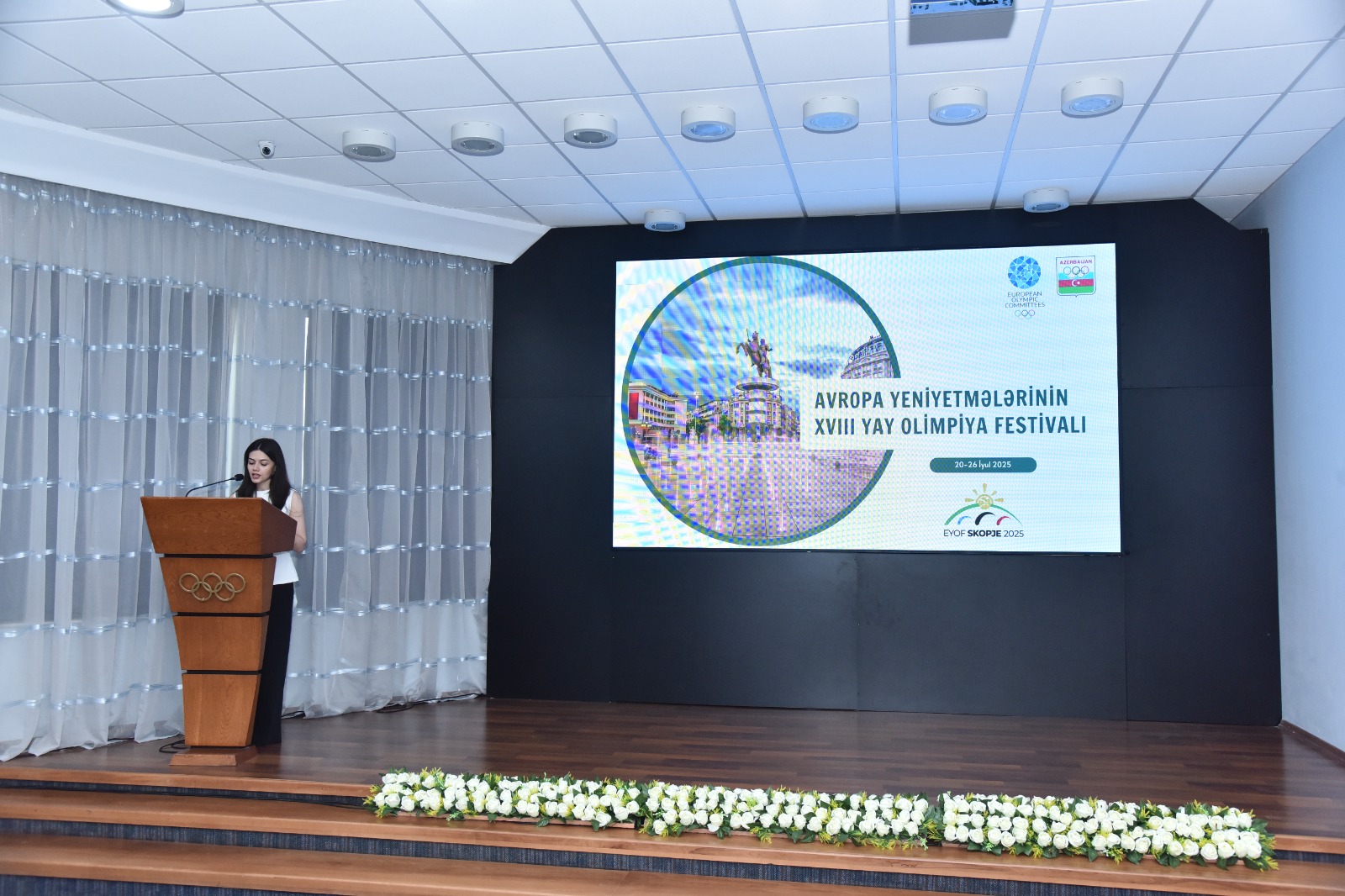 MOK-da XVIII Avropa Gənclər Olimpiya Festivalında ölkəmizi təmsil edəcək komandamızla görüş olub - FOTO