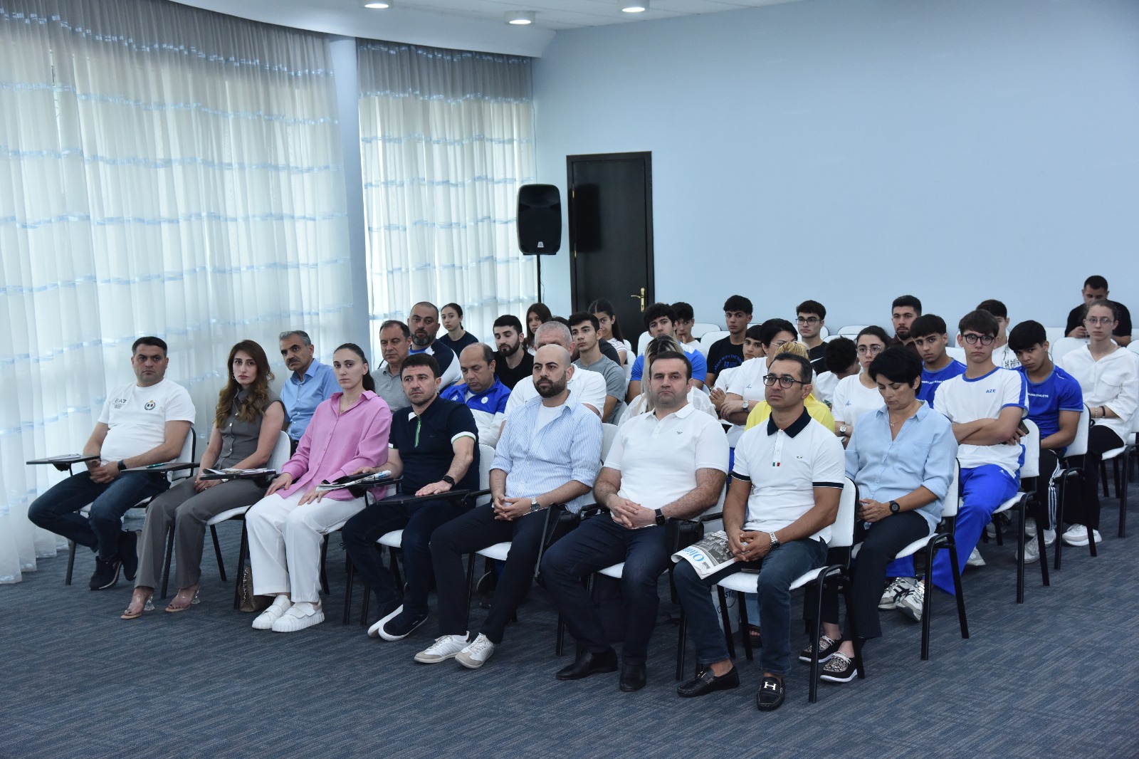 MOK-da XVIII Avropa Gənclər Olimpiya Festivalında ölkəmizi təmsil edəcək komandamızla görüş olub - FOTO