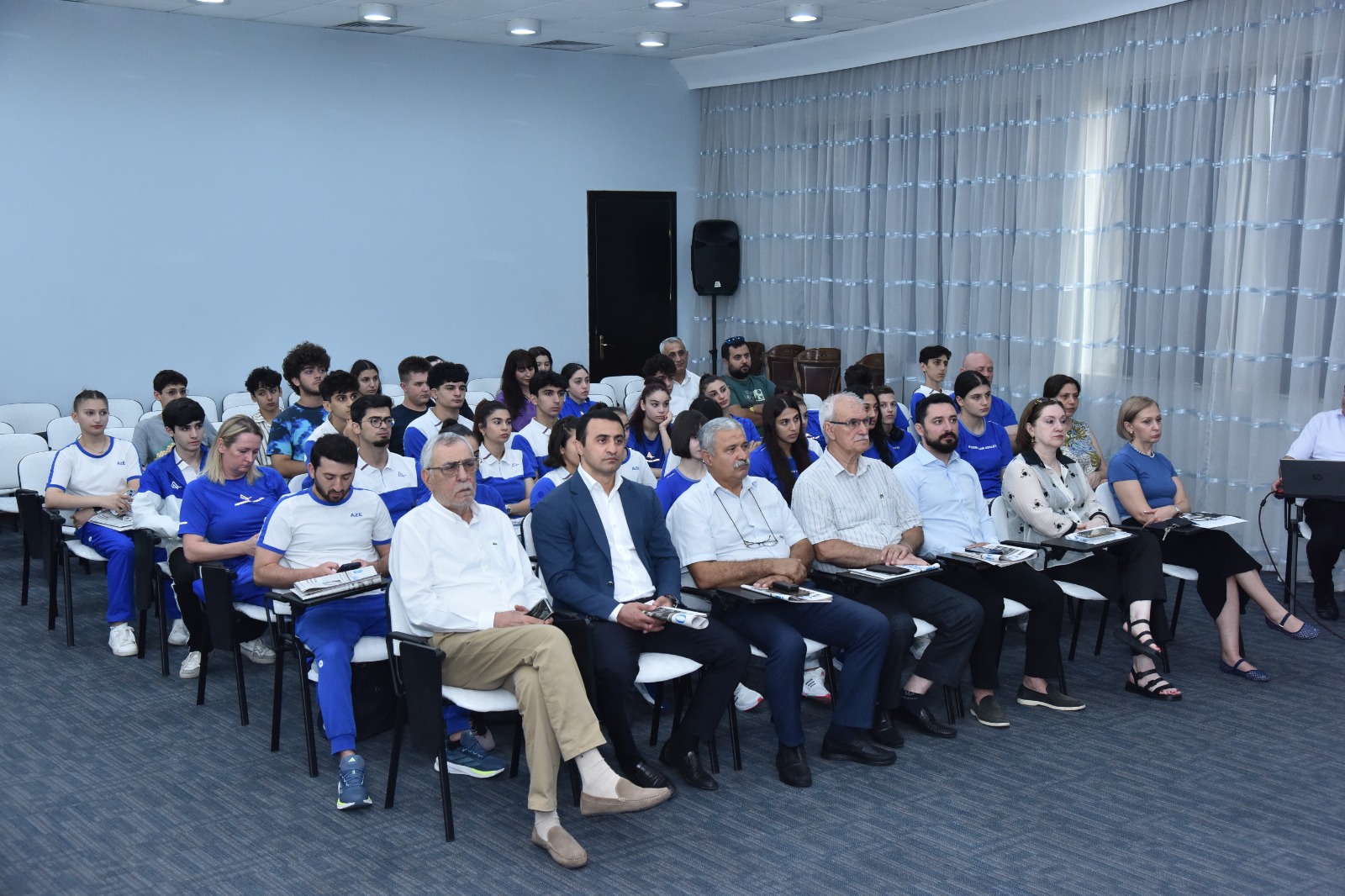 MOK-da XVIII Avropa Gənclər Olimpiya Festivalında ölkəmizi təmsil edəcək komandamızla görüş olub - FOTO