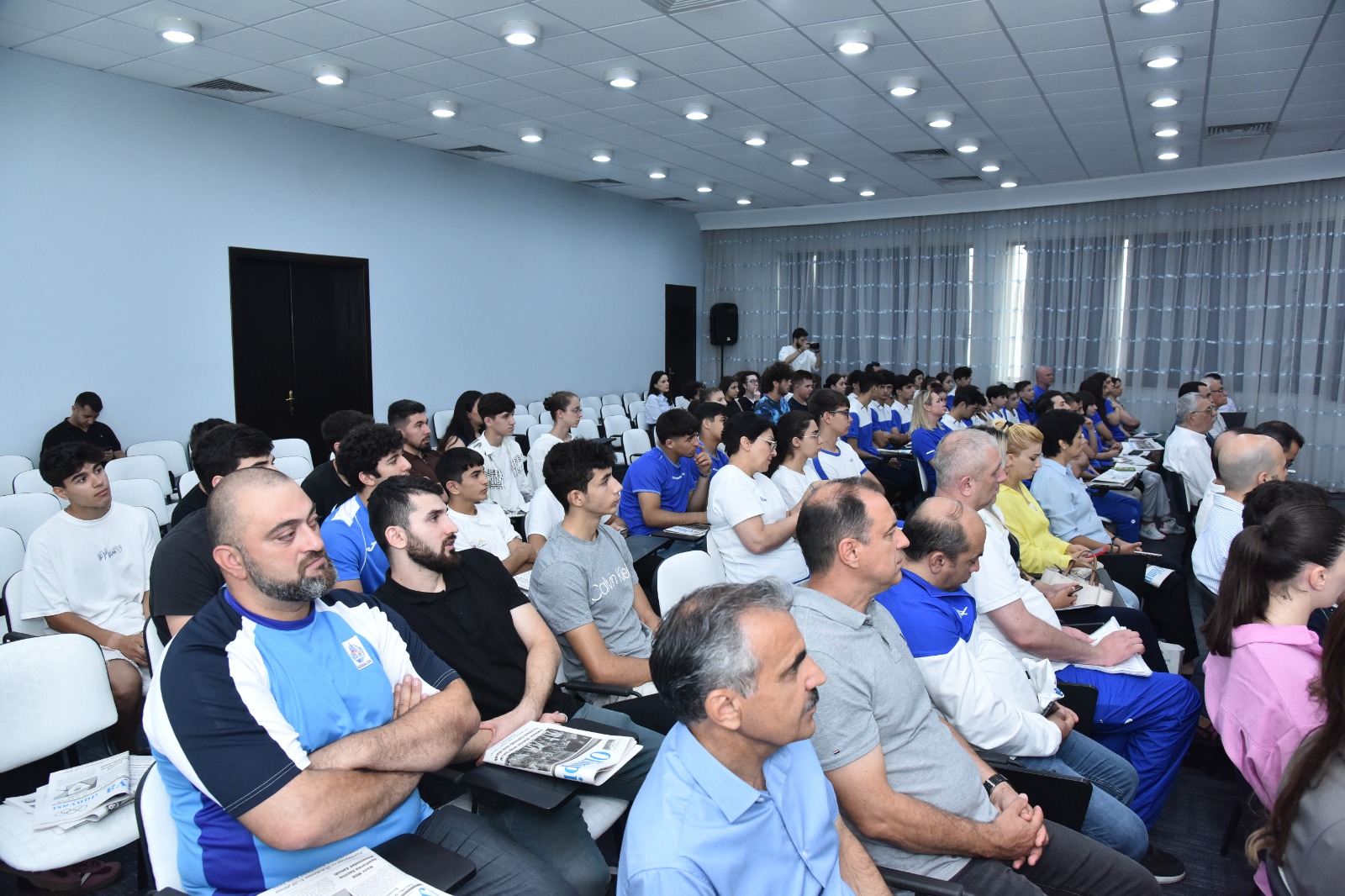 MOK-da XVIII Avropa Gənclər Olimpiya Festivalında ölkəmizi təmsil edəcək komandamızla görüş olub - FOTO