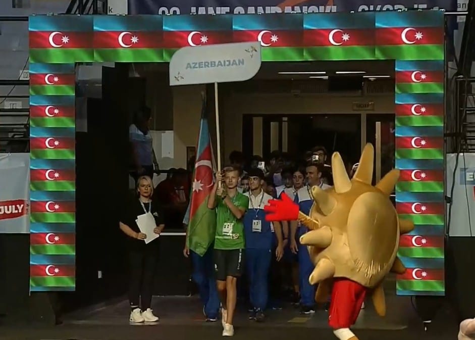 Skopye-2025: Azərbaycan idmançıları paraddan keçib
