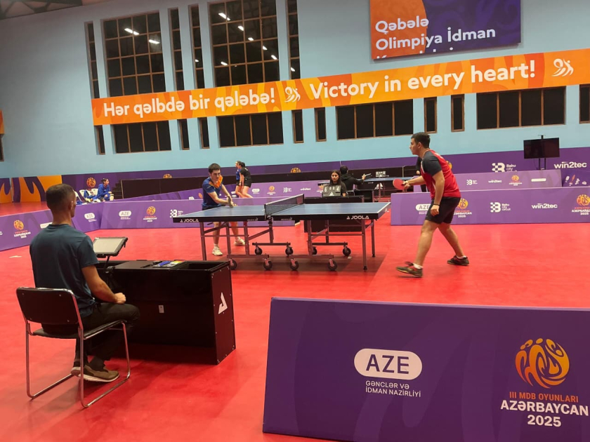 Stolüstü tennisçilərimiz III MDB Oyunlarında ilk medalları təmin etdilər&nbsp;