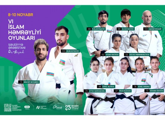 Azərbaycan cüdoçuları VI İslam Həmrəyliyi Oyunlarında iştirak edəcək
