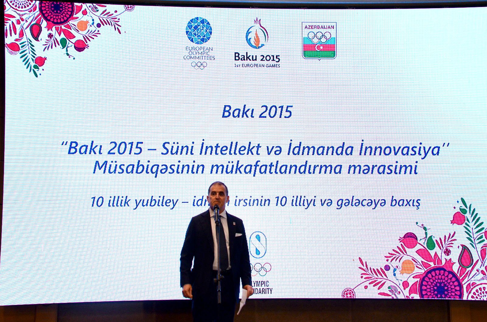 “Bakı 2015 - Süni İntellekt və İdmanda İnnovasiya” müsabiqəsinin qaliblərinin mükafatlandırma mərasimi keçirilib