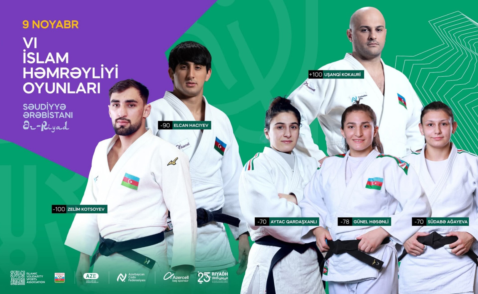 İslamiada: Bu gün daha 6 cüdoçumuz tatami üzərinə çıxacaq