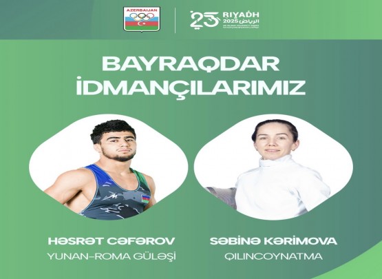 Azərbaycan komandasının VI İslam Həmrəyliyi Oyunlarının bağlanış mərasimindəki bayraqdarları müəyyənləşdi