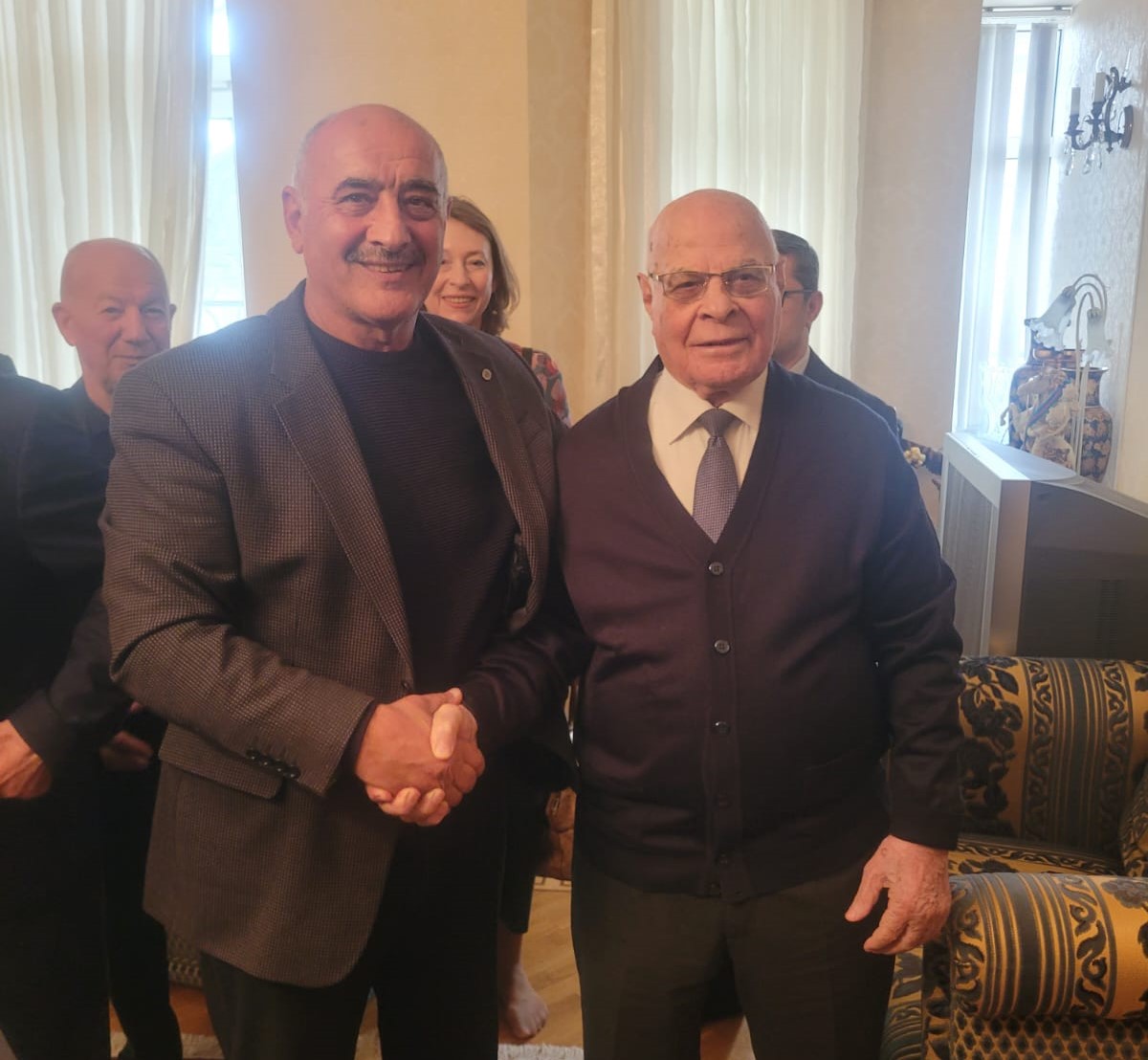 Azərbaycan İdman Veteranları İctimai Birliyinin üzləri Ağacan Abıyevlə görüşüblər