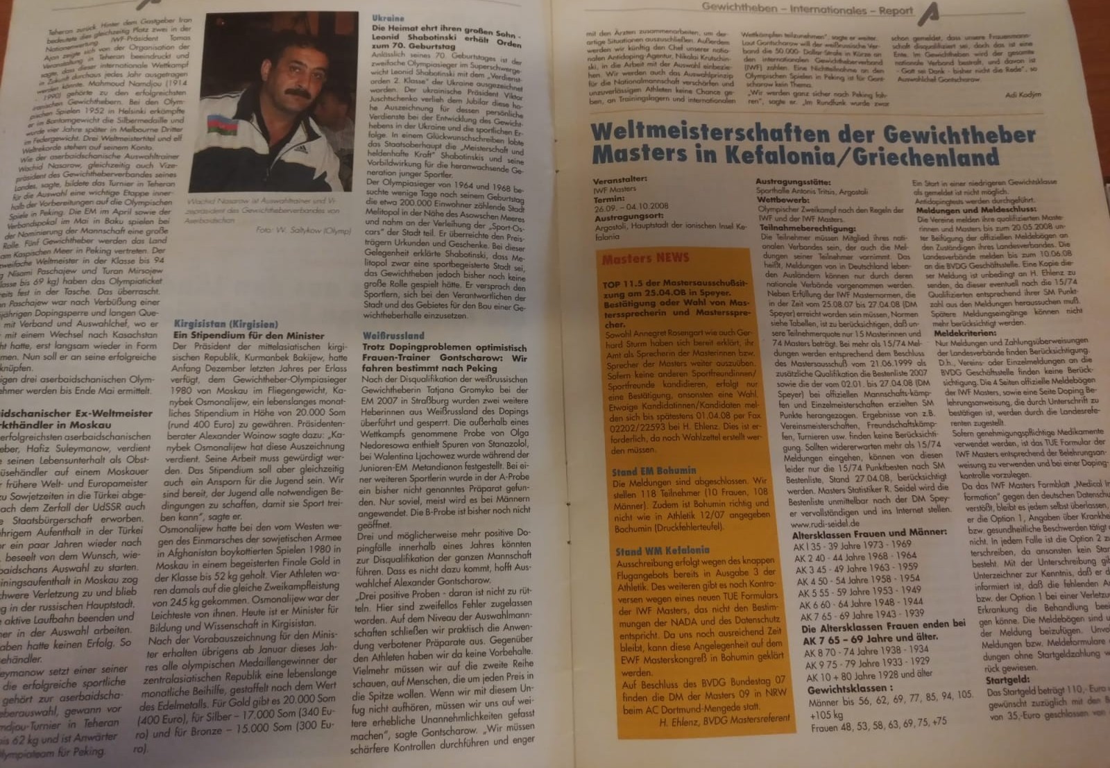 Ölkəmizi altı Olimpiya Oyunlarında layiqincə təmsil edən təcrübəli mütəxəssis