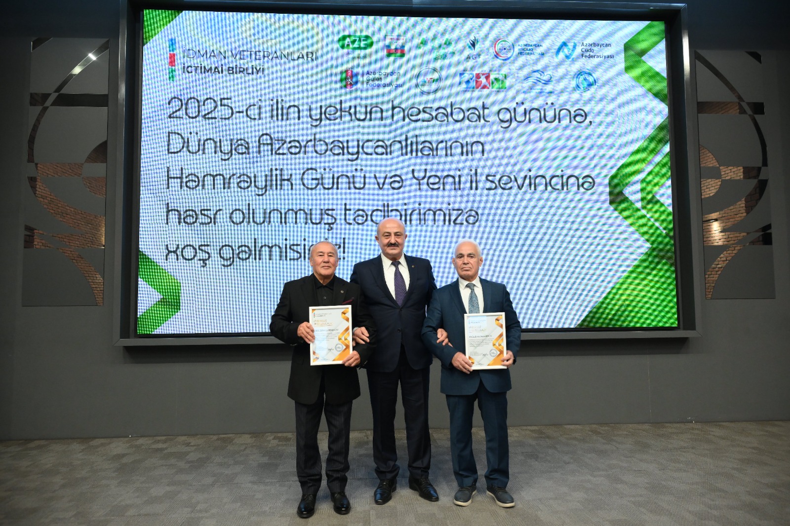 Azərbaycan İdman Veteranlarının İctimai Birliyi 2025-ci ilin yekun tədbirini keçirib