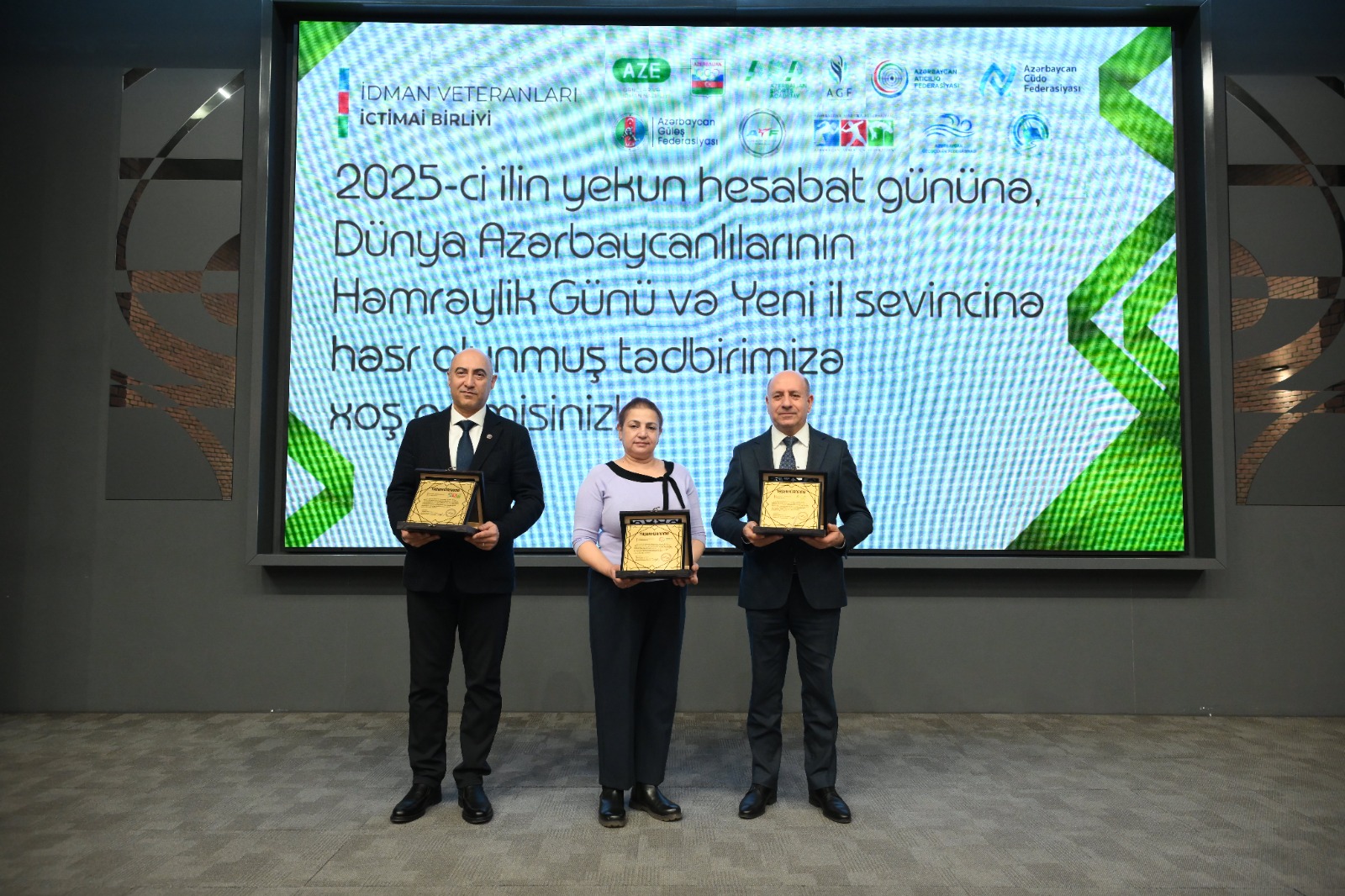 Azərbaycan İdman Veteranlarının İctimai Birliyi 2025-ci ilin yekun tədbirini keçirib