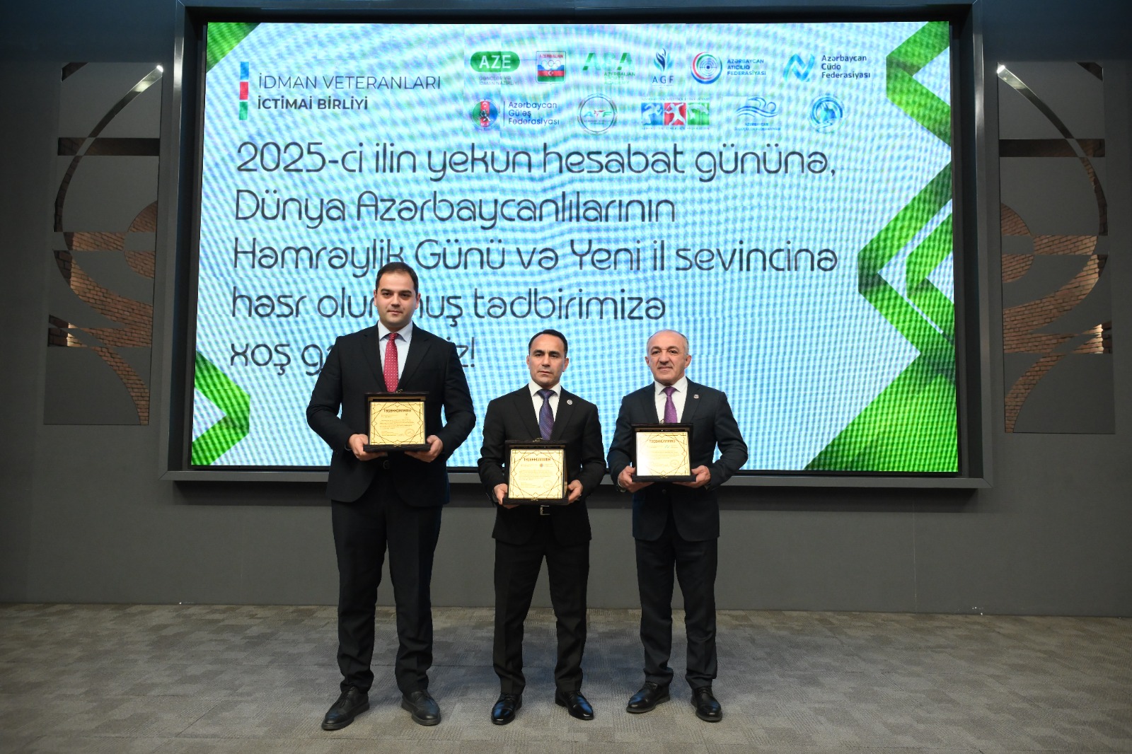 Azərbaycan İdman Veteranlarının İctimai Birliyi 2025-ci ilin yekun tədbirini keçirib