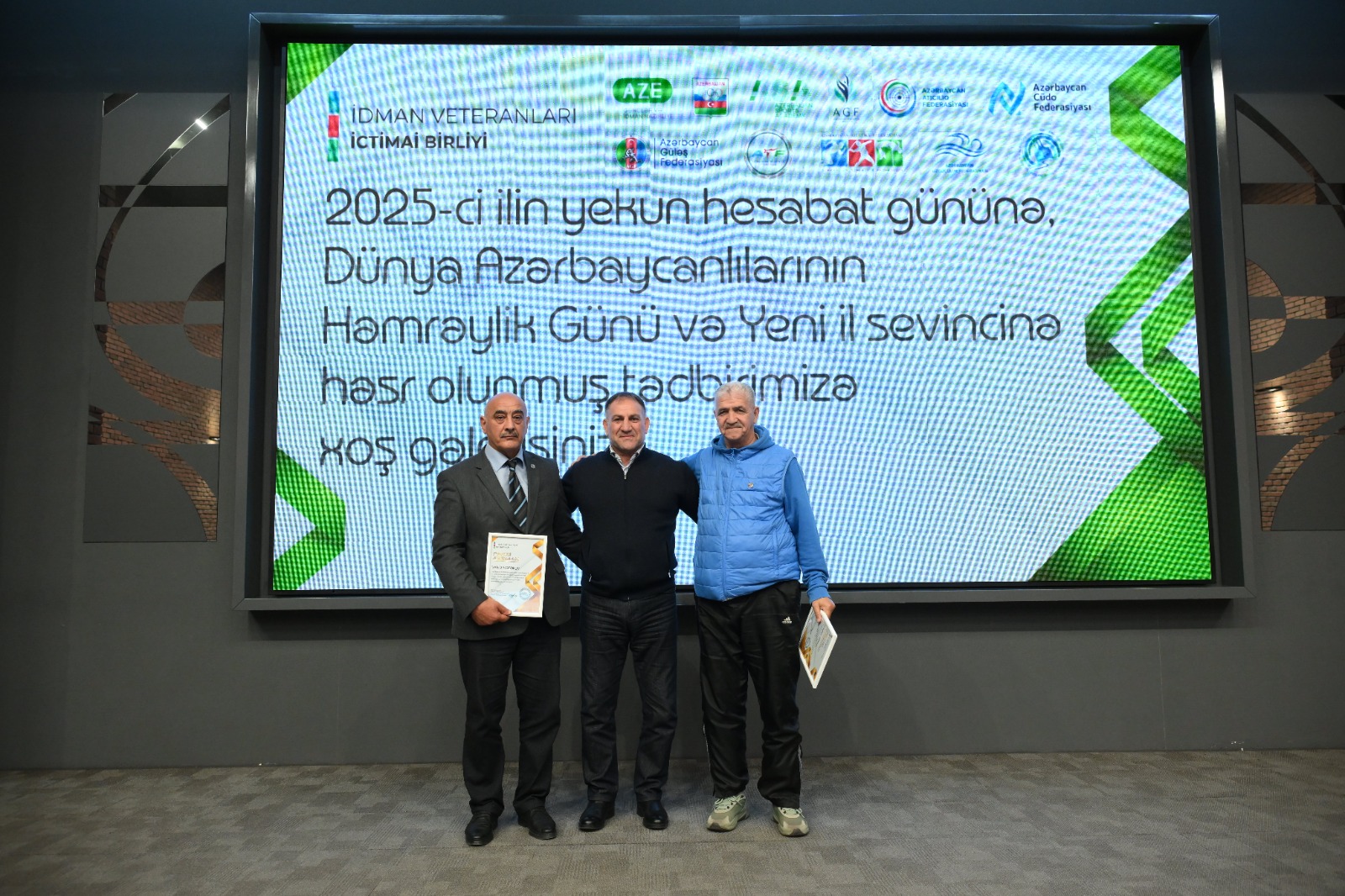 Azərbaycan İdman Veteranlarının İctimai Birliyi 2025-ci ilin yekun tədbirini keçirib