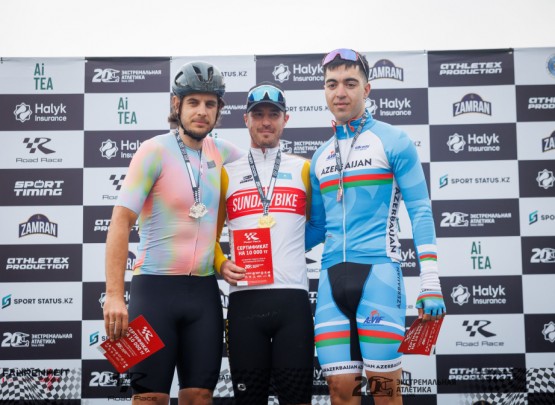 Velosipedçimiz Qazaxıstanda mükafatçılar sırasında yer aldı