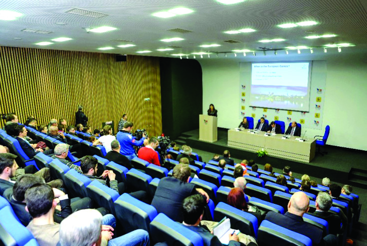 Heydər Əliyev Fondunun təşkilatçılığı ilə Rumıniyada Bakı-2015 ilk Avropa Oyunlarının təqdimatı keçirilib