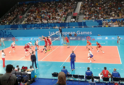 Kişi voleybolçular medal uğrunda son qarşılaşmada