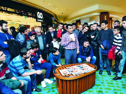 “Qəbələ” komandasının üzvləri media nümayəndələri və azarkeşlərlə görüşüblər