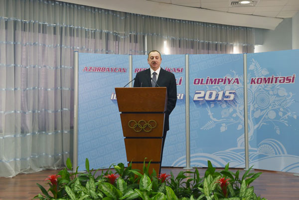 Prezident İlham Əliyev 2015-ci ilin idman yekunlarına həsr olunan mərasimdə iştirak edib