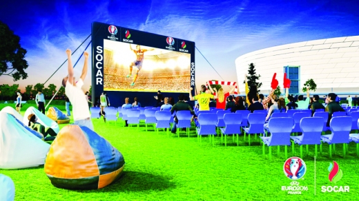 Paytaxt sakinləri Avropa çempionatını böyük monitorda izləyəcəklər