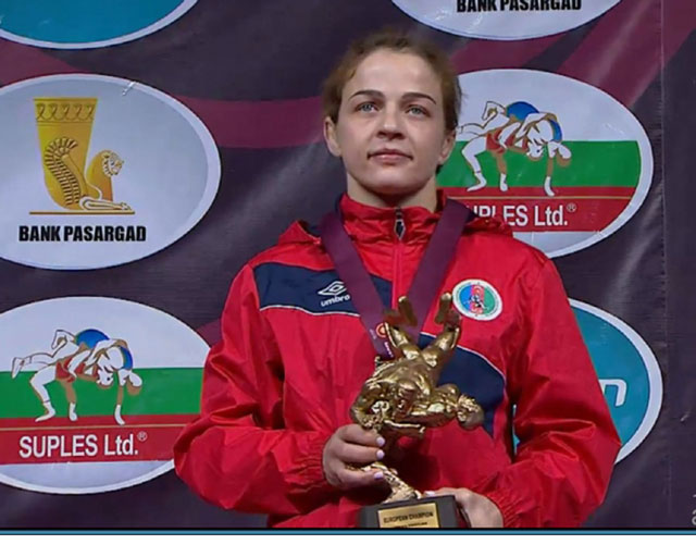 Qadın güləşçimiz 6 qat Avropa çempionu oldu
