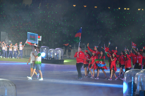 Avropa Yeniyetmələrinin XIV Yay Olimpiya Festivalının açılış mərasimi olub -  FOTOLAR 