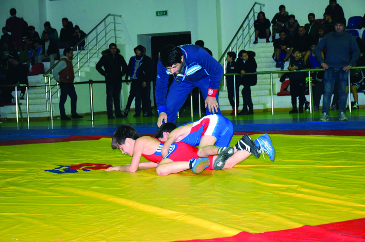 Gömrükçülər güləş üzrə açıq birincilikdə yarışıblar