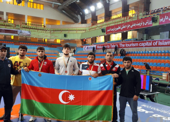 Sərbəst güləşçilərimiz İrandan 4 medalla qayıdıblar