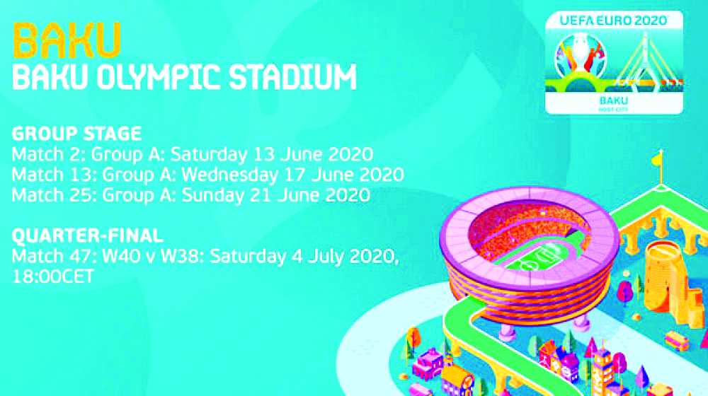 Avro-2020: Bakıda keçiriləcək oyunların vaxtı açıqlanıb