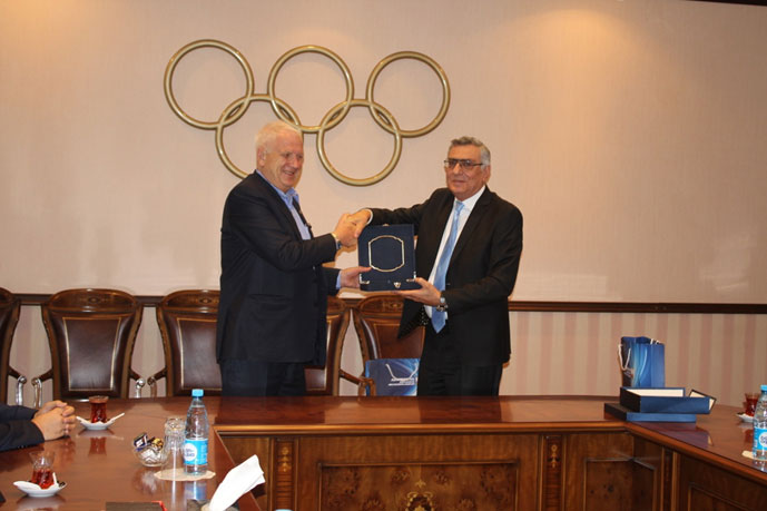 Avropa Altetika Federasiyasının pezidenti ölkəmizdə səfərdədir