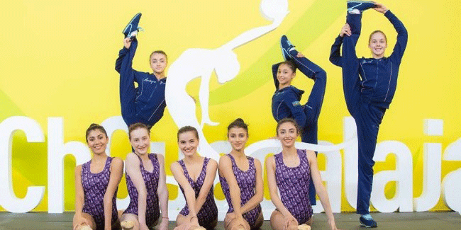 Bədii gimnastlar İspaniyada uğurla çıxış ediblər