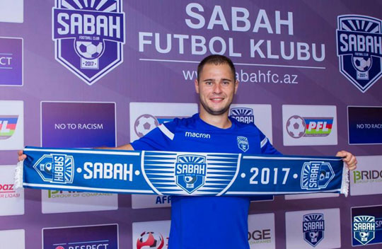 Ukraynalı futbolçu "Sabah"da