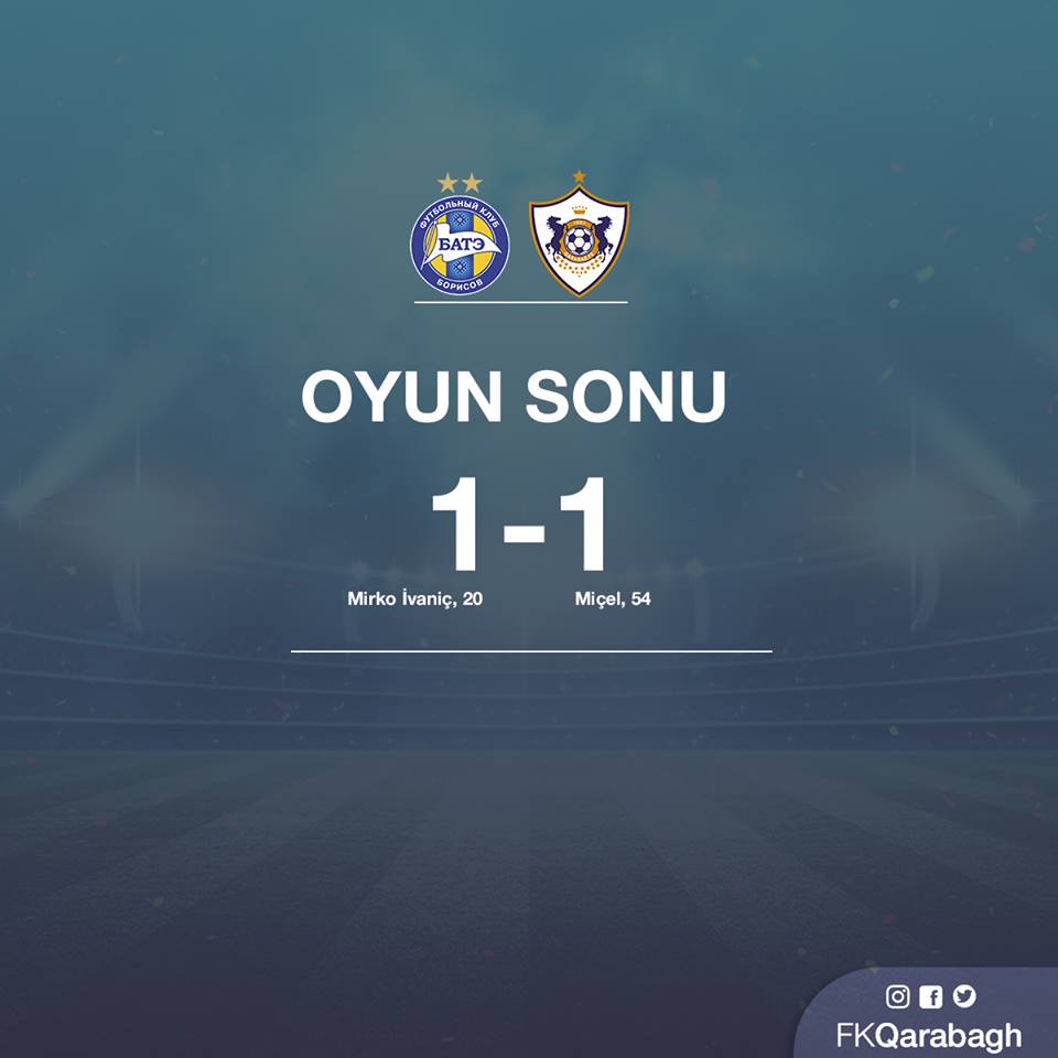 Çempionlar Liqası: BATE - "Qarabağ" - 1:1 - VİDEO