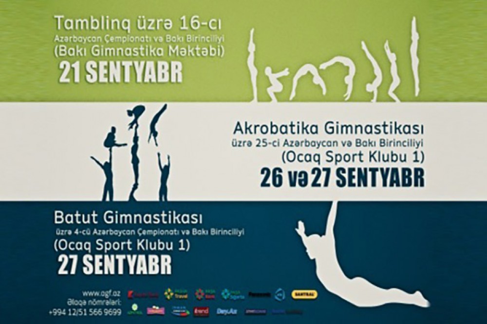 Sentyabrda gimnastikanın üç növü üzrə yerli yarışlar təşkil ediləcək