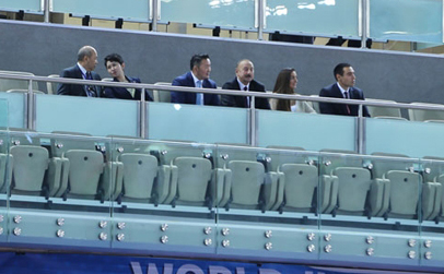 Prezident İlham Əliyev cüdo üzrə dünya çempionatının yarışlarına baxır