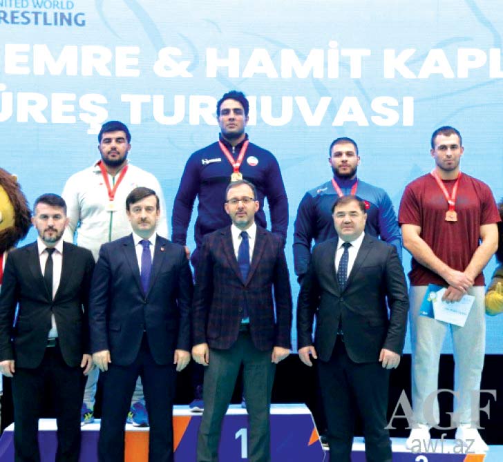Pəhləvanlarımız Türkiyədən 5 medalla qayıdıblar