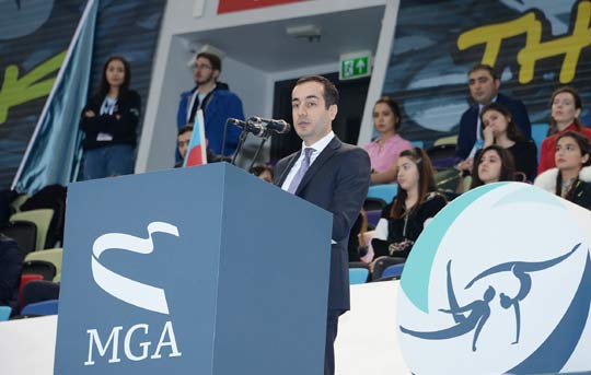 İdman gimnastikası üzrə Dünya kuboku yarışlarının açılış mərasimi keçirilib