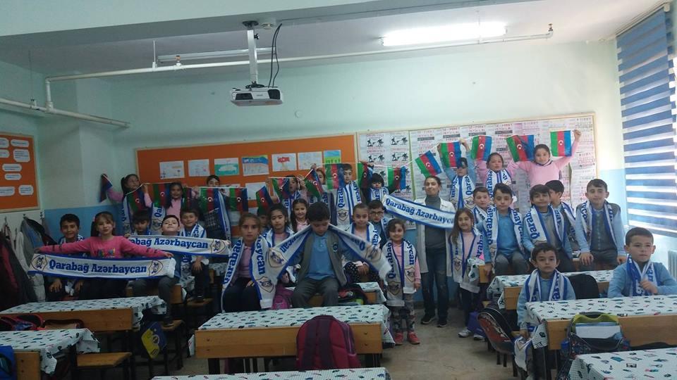 Türkiyəli şagirdlərin “Qarabağ” coşqusu