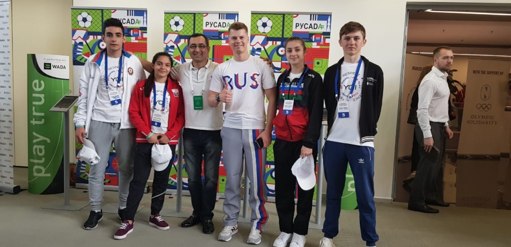 Azərbaycan nümayəndə heyəti Gənc Olimpiyaçıların Beynəlxalq Forumunda 
