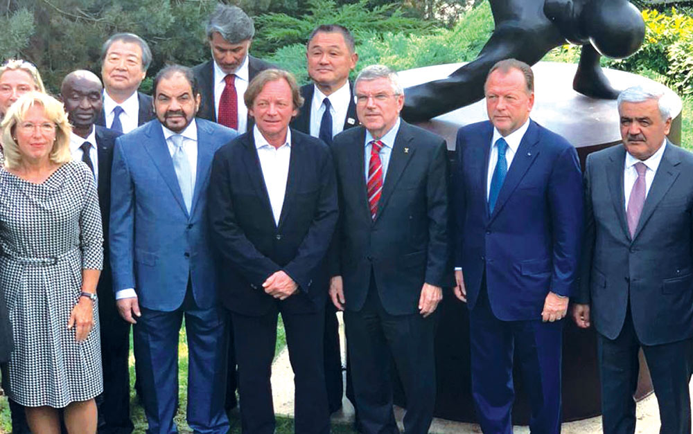 Rövnəq Abdullayev cüdo abidəsinin açılış mərasimində iştirak edib
