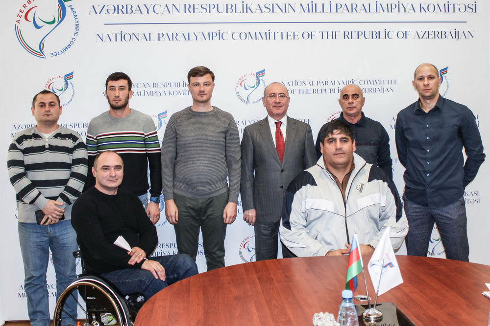 MPK-nın prezidenti İlqar Rəhimov paralimpiyaçılarla görüşüb